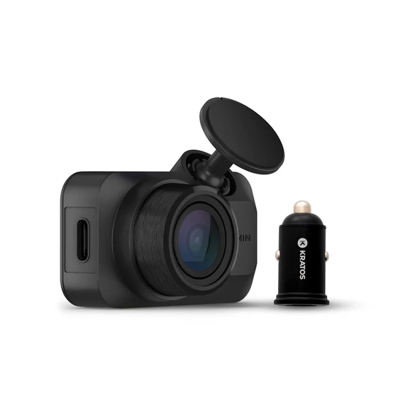 Garmin Dash Cam Mini 3 Ultra-Compact 1080p Camera with 140-Degree Field of View (Black) Sche with Dash Camera Accessory (2 Elements) ürün görseli 1