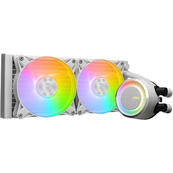 MSI Mag Coreliquid E240 White 240 mm Argb Block Sıvı İşlemci Soğutucusu ürün görseli 1