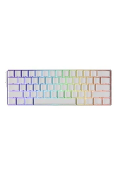Akko Monsgeek FUN60 Ultra Shine-Through White Hall Effect Manyetik Switch Argb Kablosuz Hotswap Mekanik Gaming Klavye ürün görseli 1