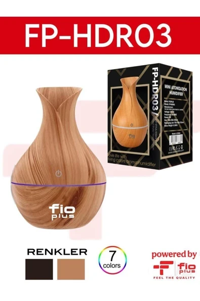 Çiçek Vazo Hava Nemlendirici Aromaterapi difüzör Buhar Cihazı ultra Sessiz  ışıklı ürün görseli 1