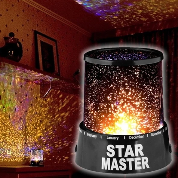 Duvara Işık Yıldız Yansıtan Star Master Gece Lambası ürün görseli 1