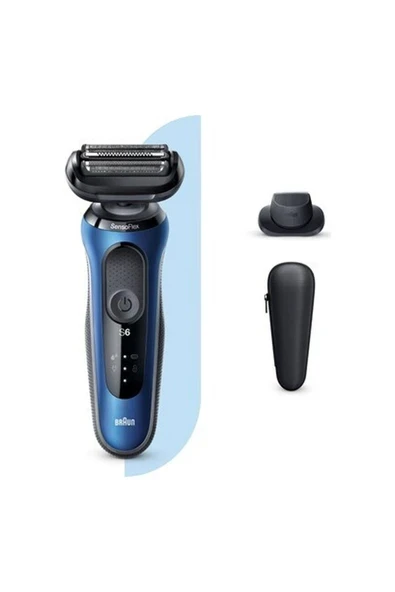 Braun Series 6 B1200s Kablosuz Tıraş Makinesi – SensoFlex Başlık, EasyClick Sistemi, Islak/Kuru Kullanım ürün görseli 1