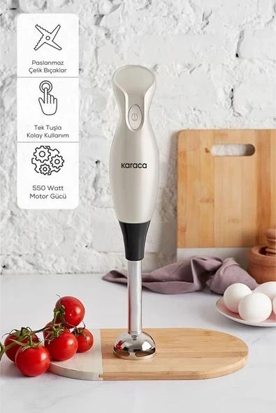 Bej Çubuk Blender ile pratik ve şık mutfak deneyimi ürün görseli 1