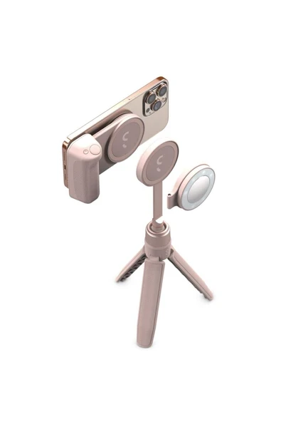 Shiftcam Snapgrip Toz Pembe Magsafe Powerbank Özellikli Fotoğraf Video Çekim Seti ürün görseli 1