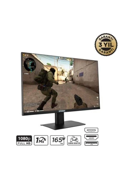 Spardox Gaming SG-24165 24" 1ms 165Hz Fullhd Va Oyuncu Monitörü ürün görseli 1