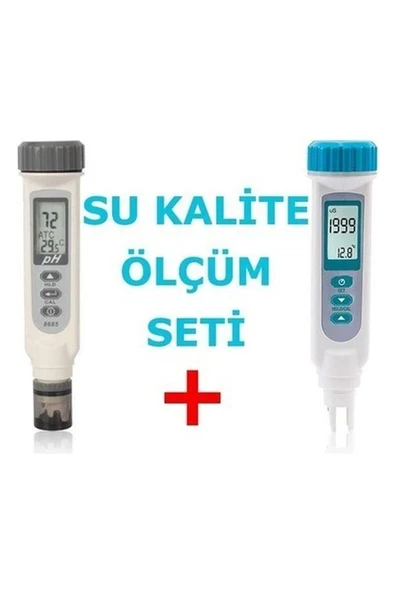 Az Su Kalitesi Ölçüm Cihazı Seti (8361 Iletkenlik + 8685 Ph) ürün görseli 1