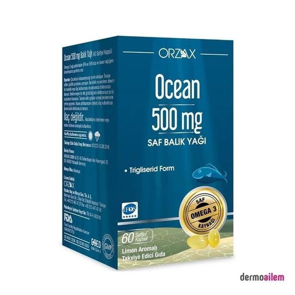 Orzax Ocean 500mg 60 Kapsül ürün görseli 1
