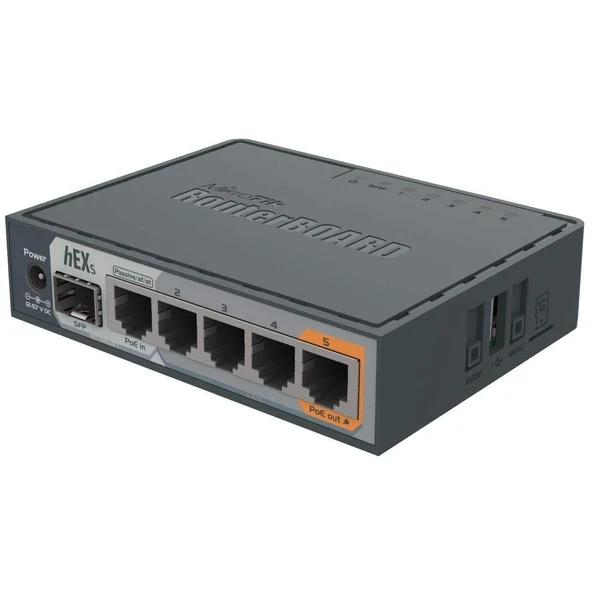 MikroTik hEX S SFP Bağlantı Noktalı Gigabit Ethernet Yönlendirici (RB760iGS) ürün görseli 1