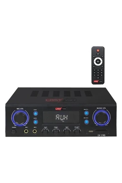 Lastvoice Lv-190 Stereo Mikser Anfi 2x200 Watt Usb Mp3 240V ürün görseli 1