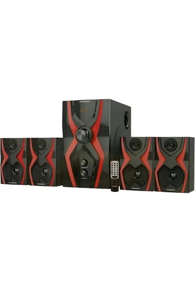 Ts-40 Serisi Bluetoothlu 4+1 Dijital Ekran Radyolu USB Tf Destekli Ses Sistemi 52 Watt ürün görseli 1
