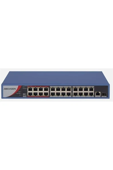 DS-3E0326P-E/M(B) 24xFE+1xGE-1GE/SPF 240W POE SWITCH ürün görseli 1