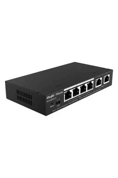 Ruijie Reyee RG-ES206GC-P 6 Portlu , 4 Port POE (54W) Gigabit , Cloud  Yönetilebilir , Switch ürün görseli 1