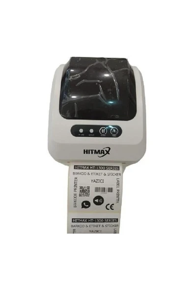 Hitmax HT1300 Barkod Yazıcı - Etiket Yazıcı Maksimum etiket genişliği 80mm dir. ürün görseli 1