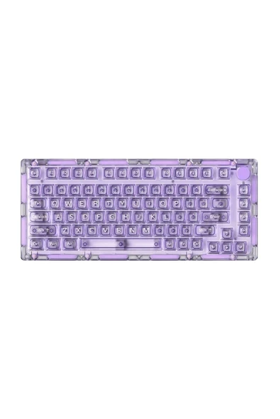 AKKO MONSGEEK ICE75 Clear Purple RGB Kablosuz Hotswap Mekanik Gaming Klavye ürün görseli 1