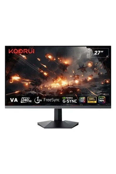 Koorui 27" 27E1QA 144Hz 1ms Va Qhd Monitör ürün görseli 1