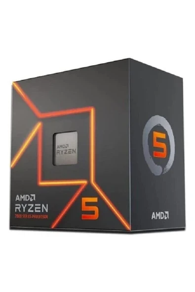 AMD Ryzen™ 5 7600 Masaüstü İşlemci (6 çekirdekli/12 dişli, 38 MB önbellek, maksimum 5,2 GHz'e kadar) ürün görseli 1
