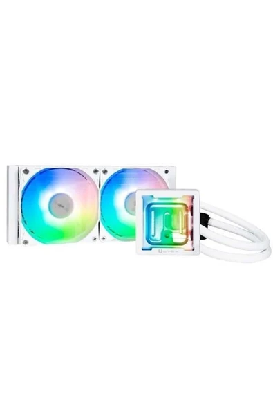 240mm CUBE 240 AIO-240-WW27A-RP ARGB Sıvı Soğutmalı AM5-11851p İşlemci Fanı Beyaz ürün görseli 1