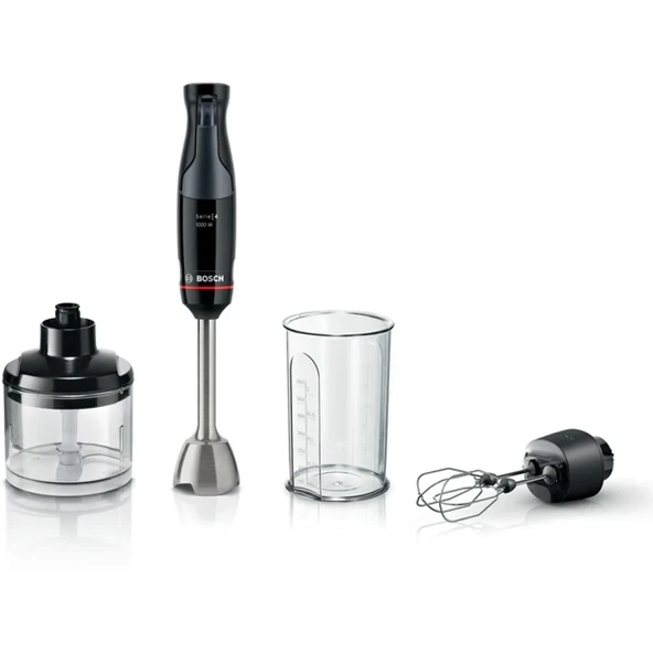 Bosch MSM4B624 Serie 4 El Blenderı Ergomaster 1000 W Siyah, Antrasit ürün görseli 1