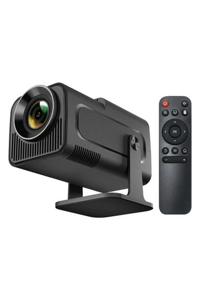 4K Projektör HY320-1920X1080 Full Hd Projeksiyon Cihazı, 12000 Lümen Yüksek Parlaklık Seviyesi, Uzaktan Kumandalı, Wifi 6, Bluetooth 5, Android Tv 11, 40"-130" Geniş Ekran Projeksiyon Cihazı ürün görseli 1
