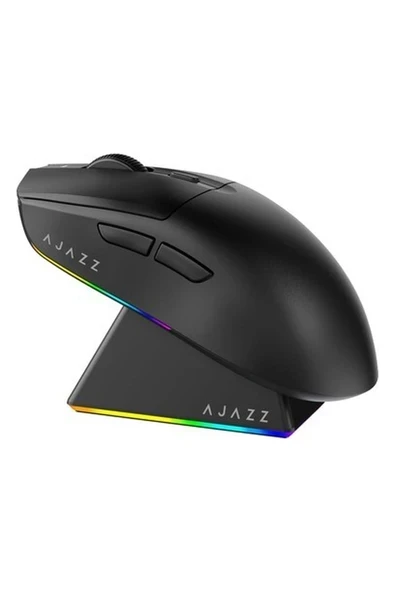 Ajazz AJ139 Max Mouse 3 Mod 26.000 Dpı Manyetik Şarj Istasyonlu Paw 3395 Optik Sensör Gaming Mouse (Siyah) ürün görseli 1