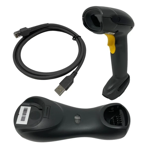Motorola DS6878-SR Sembol El Tipi Kablosuz Çok Yönlü LED Barkod Okuyucu, USB Arayüzlü, Standart Tabanlı ve Bluetooth, 5V DC, Siyah ürün görseli 1
