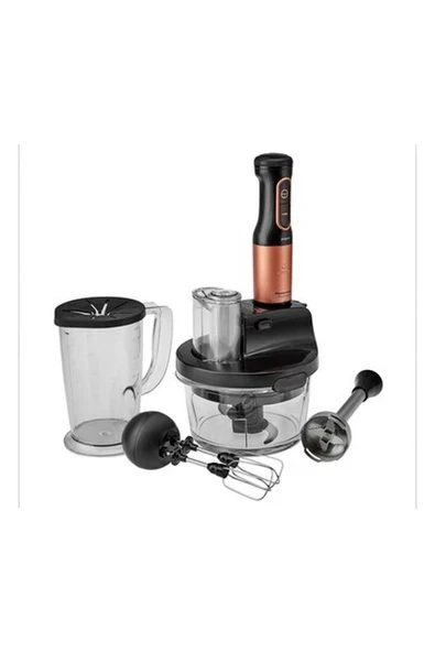 Karaca 6 Bıçaklı Cam Mutfak Robotu Uzun Blender Ayaklı 2500W Turbolu Güçlü Motor, Çırpma, Dilimleme, Doğrama, Blender, Karıştırma, Onerous Mutfak Tartısı Hediye ürün görseli 1