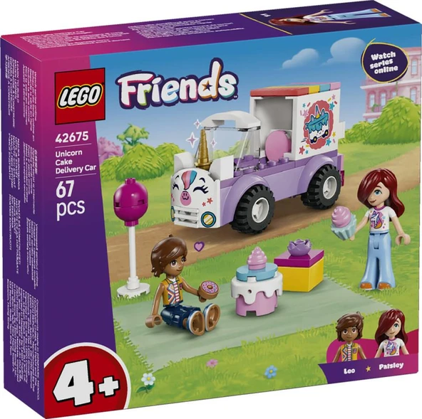 LEGO Friends 42675 Unicorn Cake Delivery Car ürün görseli 1