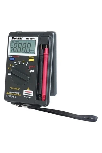 Pro's Kit MT-1506 Cep Tipi Ölçü Aleti Rms-Autorange Dijital Multimetre;ub ürün görseli 1