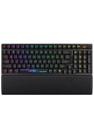 Asus Rog Strıx Scope Iı 96 Wıreless Oyuncu Klavyesi Rog Nx Snow Mekanik Swıtch Aura Sync Rgb ve Bilek Desteği Ingilizce ürün görseli 1