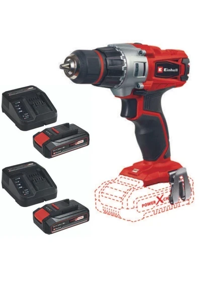 Einhell Te-Cd 18/2 Li Akülü Matkap Vidalama 2x2.5ah Çift Akülü Set ürün görseli 1
