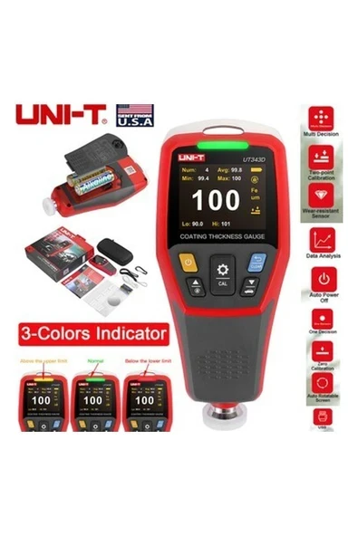 Uni-T Ut343D Oto Boya Test Ölçüm Cihazı ürün görseli 1