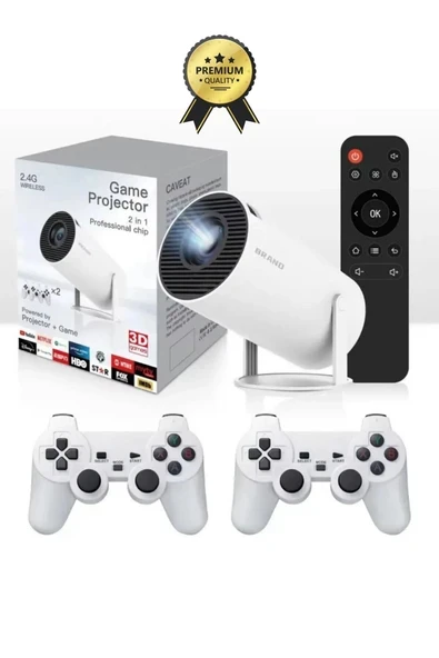 Taşınabilir Sinema Projektörü Ev Sineması Bluetooth Android iOS Akıllı Projeksiyon Gamepad OyunluPro ürün görseli 1