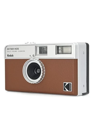 Panasonic Kodak Ektar H35 Yarım Çerçeve Film Kamera, 35mm, Yeniden Kullanılabilir, Odaklamasız, Hafif, Kullanımı Kolay (Kahverengi) (Film Ve Aaa Pil Dahil Değildir) ürün görseli 1
