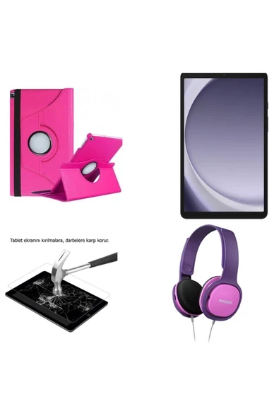 Galaxy Tab A9 8/128 GB 8.7 Inch TABLET+PEMBE KILIF+PEMBE KULAKLIK( TÜRKİYE GARANTİLİ) ürün görseli 1