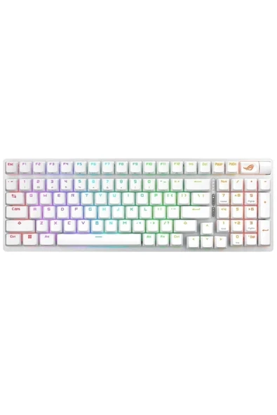 Asus Rog Strıx Scope Iı 96 Wıreless Oyuncu Klavyesi Rog Nx Snow Mekanik Swıtch Aura Sync Rgb ve Bilek Desteği Ingilizce Beyaz ürün görseli 1