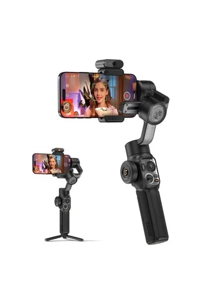 Zhiyun Smooth-5s Aı Combo Yapay Zeka Takip Sensörlü 3 Eksenli Telefon Sabitleyici Gimbal ürün görseli 1