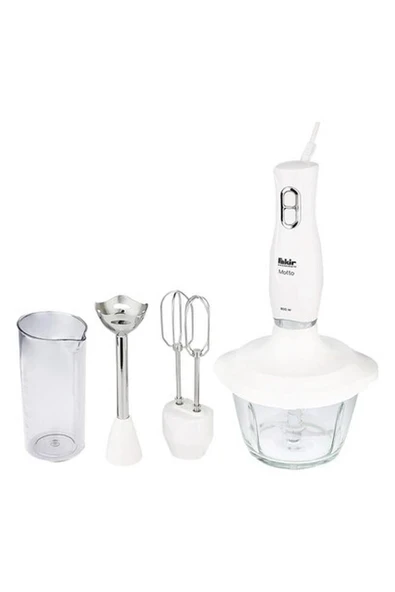 Fakir Motto Cam Hazneli Blender Seti Krem ürün görseli 1