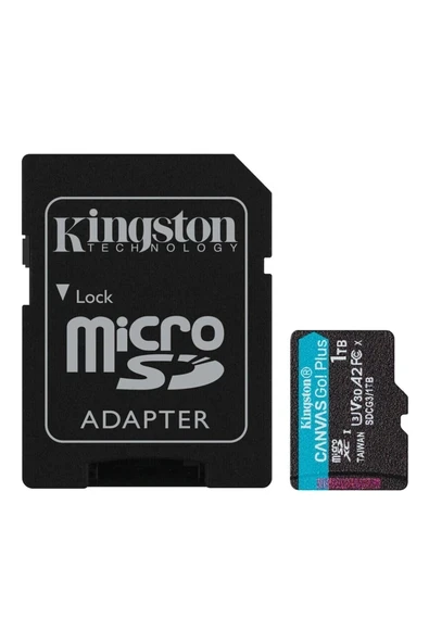 Canvas Go! Plus 1TB microSD Class 10 UHS-I U3 V30 A2 Hafıza Kartı 170MB/90MB's Varan Okuma/Yazma ürün görseli 1