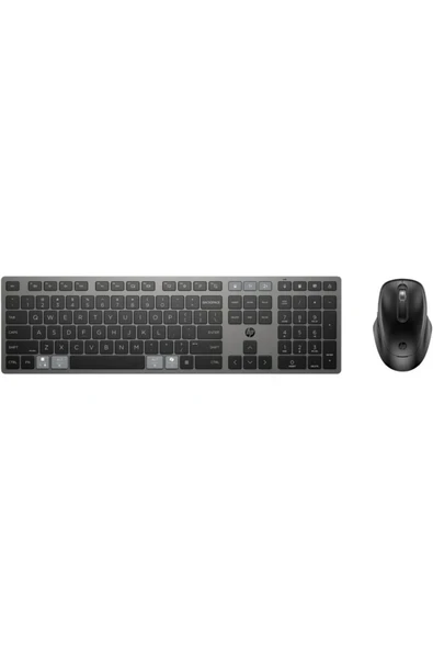 HP 720 Çoklu Cihaz Bağlantılı Şarj Edilebilir Kablosuz Klavye ve Fare (9T5A9AA) ürün görseli 1