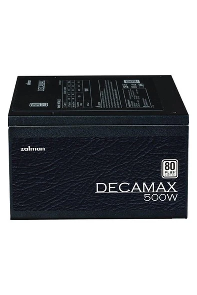 Zalman ZM500-LX3(DECAMAX500W) 80+ Plus Yüksek Koruma Devre Tasarımı Güç Kaynağı ürün görseli 1