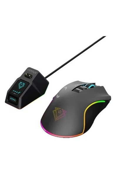 Vertux Mustang - Oyuncu Mouse Gamecharged™ Kablosuz Şarj Istasyonlu 10.000 Dpı LED ürün görseli 1