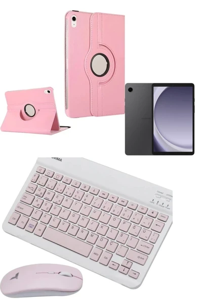 Galaxy Tab A9 8gb Ram 128gb 8'7 Inç GÜMÜŞ Tablet+Pembe Kılıf+Pembe Klavye Mouse ürün görseli 1