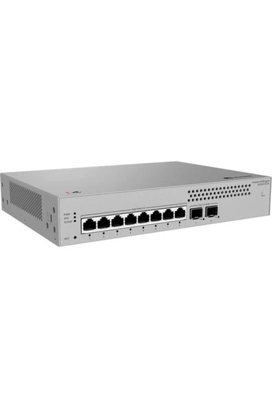 8port eKIT S220S-8T2X GIGABIT 2xSFP+ Yönetilebilir Switch RackMount Layer2 ürün görseli 1