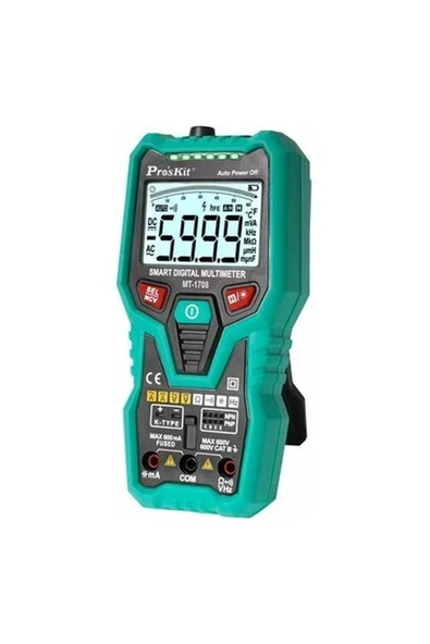 Pro's Kit MT-1708 3 5,6 Akıllı Dijital Multimetre ürün görseli 1