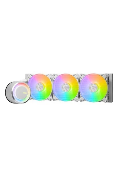 MSI Mag Coreliquid E360 White 360 mm Argb Block Sıvı İşlemci Soğutucusu ürün görseli 1