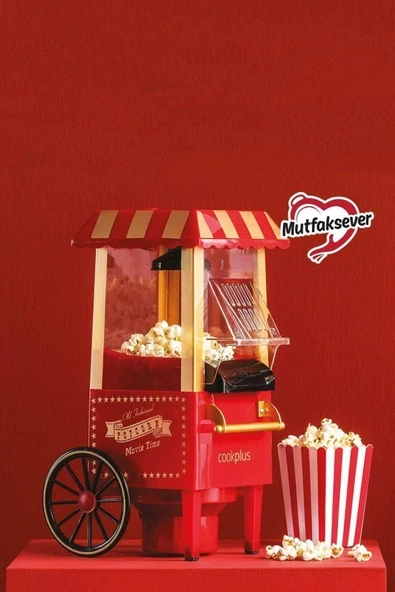 Mutfaksever Kırmızı Mısır Patlatma Popcorn Makinesi ürün görseli 1