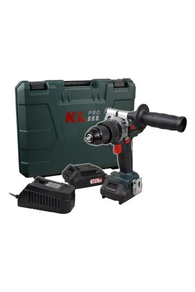 KL Pro  Kldm1820B 18Volt/2.0Ah Li-İon Çift Akülü Kömürsüz Profesyonel Darbeli Matkap ürün görseli 1