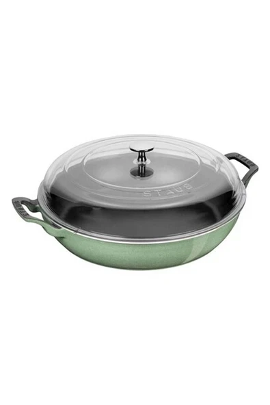 Staub Döküm Demir 30 cm  Sote Tenceresi Cam Kapaklı Adaçayı ürün görseli 1
