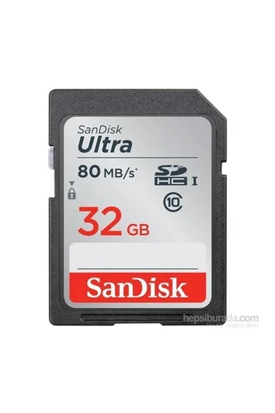 SanDisk Ultra SDHC 32GB 80MB/s Class 10 UHS-I Hafıza Kartı SDSDUNC-032G-GN6IN - 25 Adet ürün görseli 1