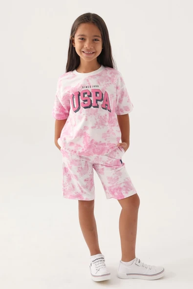 U.S Polo 1819 Kısa Kollu Bermuda Kız Çocuk Pijama Takımı ürün görseli 1